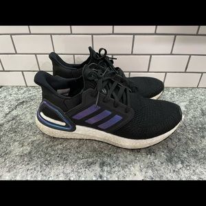 Adidas Ultraboost 20 - Black/White/Blue - Men’s 7